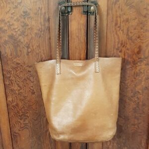 FRYE COGNAC TOTE